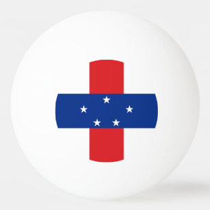 Nederländska Antillerna Flagga Pingisboll