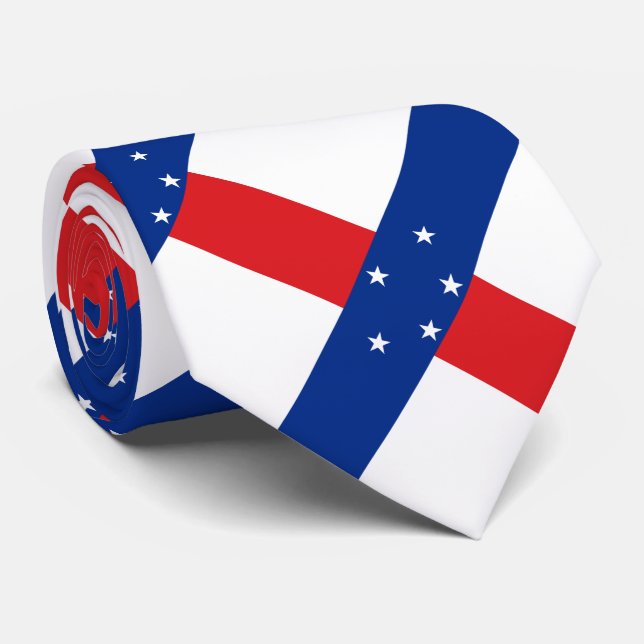 Nederländska Antillerna Flagga Slips (Rullad)