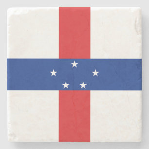 Nederländska Antillerna Flagga Stenunderlägg