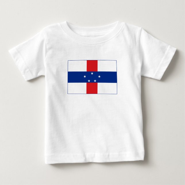 Nederländska Antillerna Flagga T Shirt (Framsida)