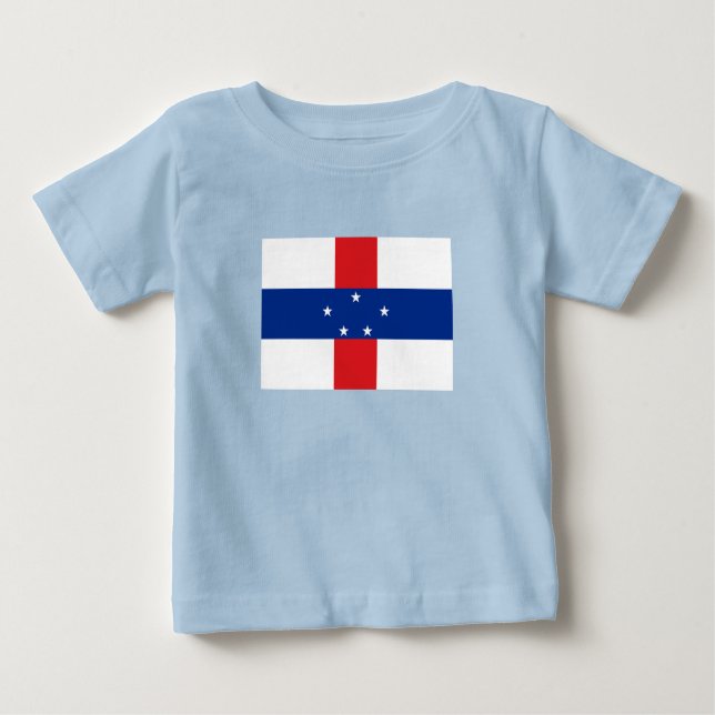 Nederländska Antillerna Flagga T Shirt (Framsida)