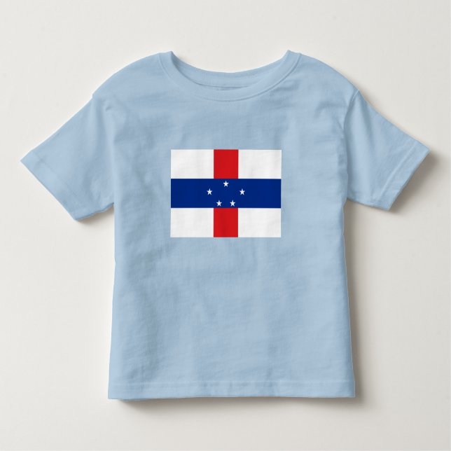 Nederländska Antillerna Flagga T Shirt (Framsida)