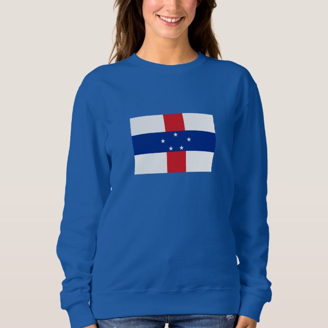 Nederländska Antillerna Flagga T Shirt (Framsida)