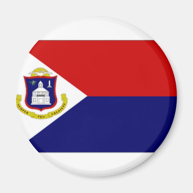 Nederländska Antillerna St Maarten Flagga Magnet (Framsidan)
