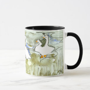 Nederländska Art nouveau Ankor och gäss Mugg