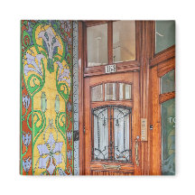 Nederländska Art nouveau Door Magnet