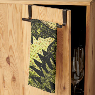 Nederländska Art nouveau Frog i Träd Kökshandduk