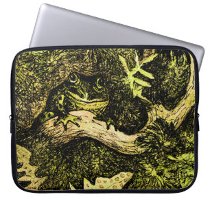 Nederländska Art nouveau Frog i Träd Laptop Fodral