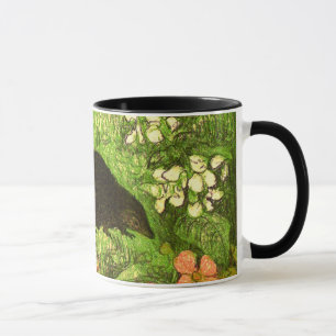 Nederländska Art nouveau Hedgehog och Spädbarn Mugg