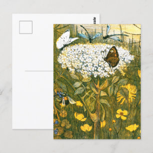 Nederländska Art nouveau Meadow Wildblommor, Butte Vykort