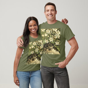 Nederländska Art nouveau Toad och Dogwood T Shirt