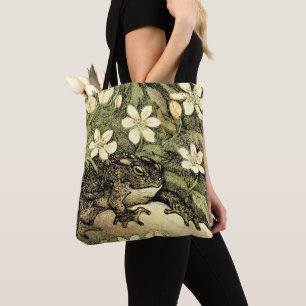 Nederländska Art nouveau Toad och Dogwood Tygkasse