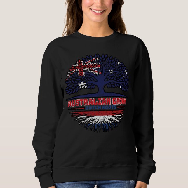 Nederländska australiska Australien Träd Roots T Shirt (Framsida)