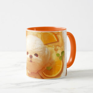 Nederländska Baby Pancake med Cute Hund Ice Cream Mugg