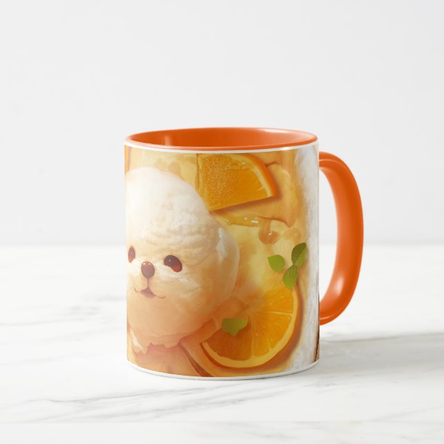 Nederländska Baby Pancake med Cute Hund Ice Cream Mugg (Framsida höger)