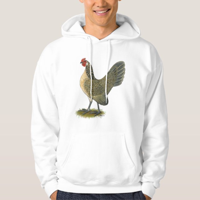 Nederländska bananer: Blue Quail Hen Sweatshirt Med Luva (Framsida)
