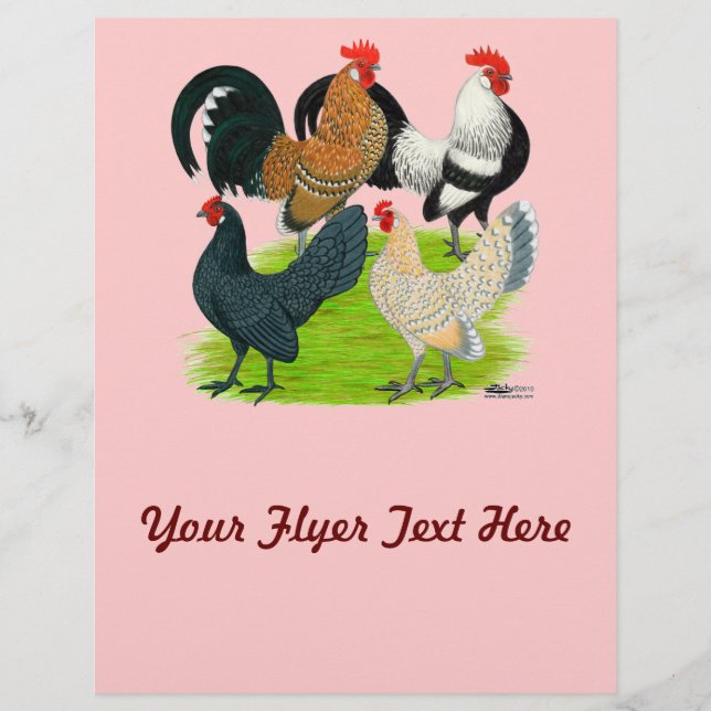 Nederländska Bantam-kvartetten Reklamblad (Framsidan)