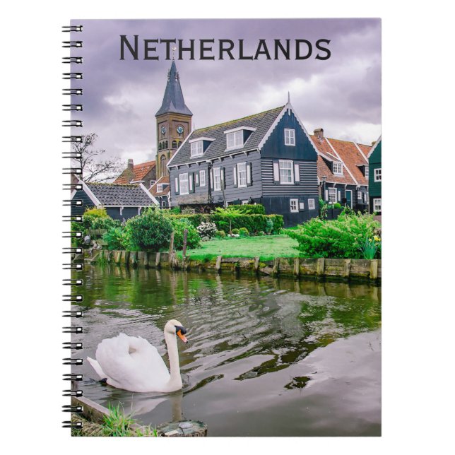 Nederländska byn Marken i Nederländerna Anteckningsbok (Framsidan)