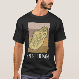 Nederländska clogs Klomp-skor Nederländerna Hollan T Shirt