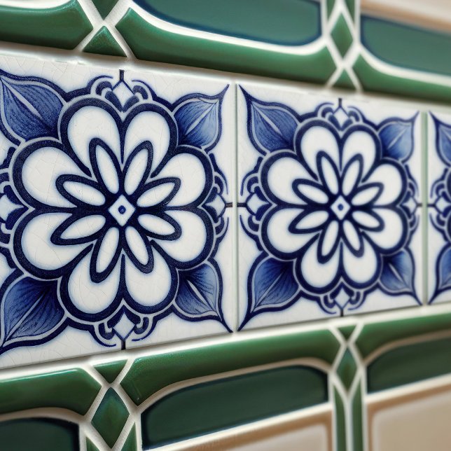 Nederländska Delft Blue Repro Backsplash Kitchen Kakelplatta (Skapare uppladdad)