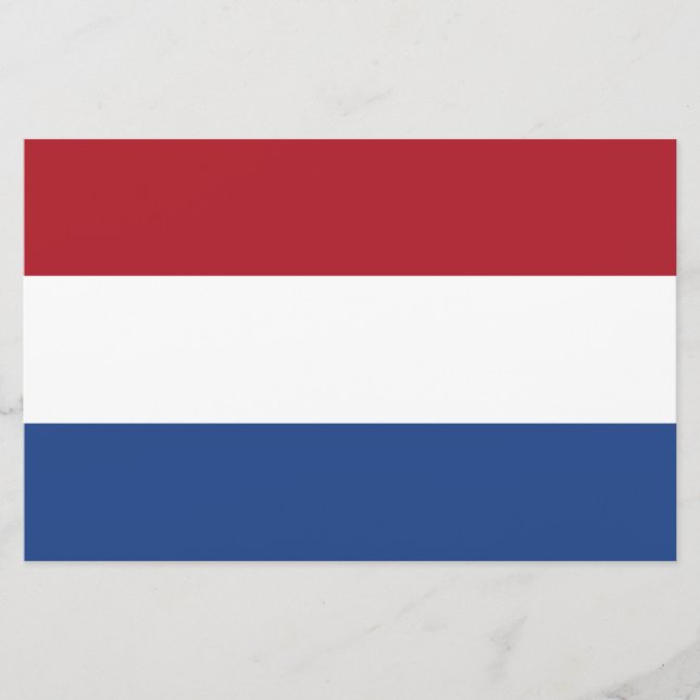 Nederländska Flagga Brevpapper (Framsida)