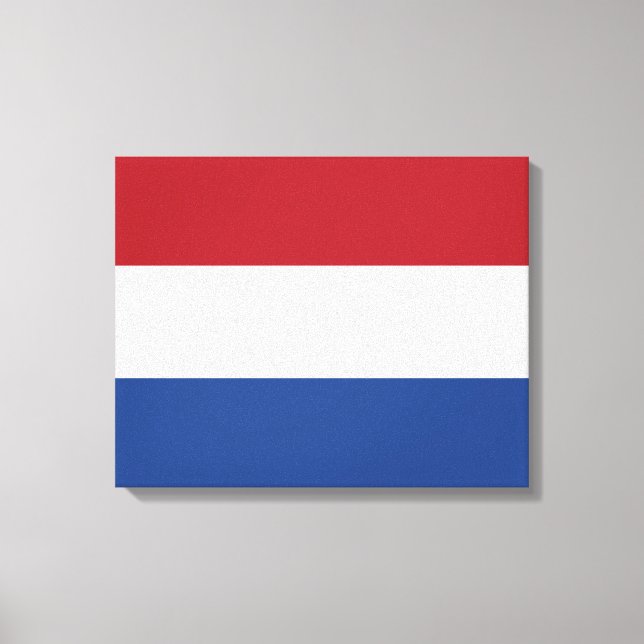 Nederländska Flagga Canvastryck (Framsida)