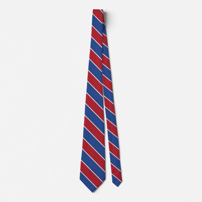 Nederländska Flagga Färg Elegant Slips (Framsida)