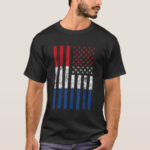 Nederländska Flagga Football Fläkt T Shirt