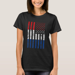 Nederländska Flagga Football Fläkt T Shirt