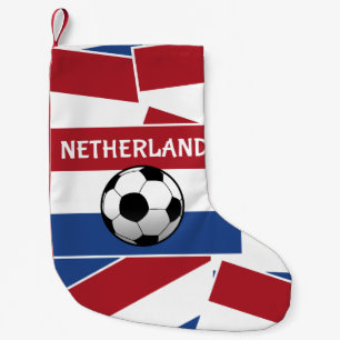 Nederländska Flagga Football Liten Julstrumpa