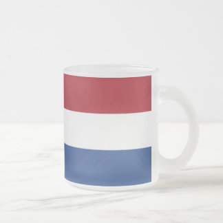 Nederländska flagga frostad glasmugg