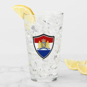 Nederländska flagga-jackat arm glaskopp