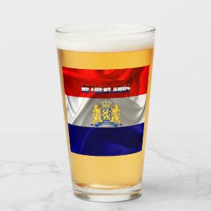 Nederländska flagga-jackat arm glaskopp