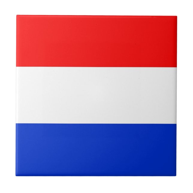 Nederländska Flagga Kakelplatta (Framsidan)