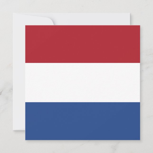 Nederländska Flagga Kort (Framsida)
