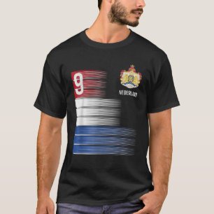 Nederländska Flagga Nummer 9 holländska Manar Kvin T Shirt
