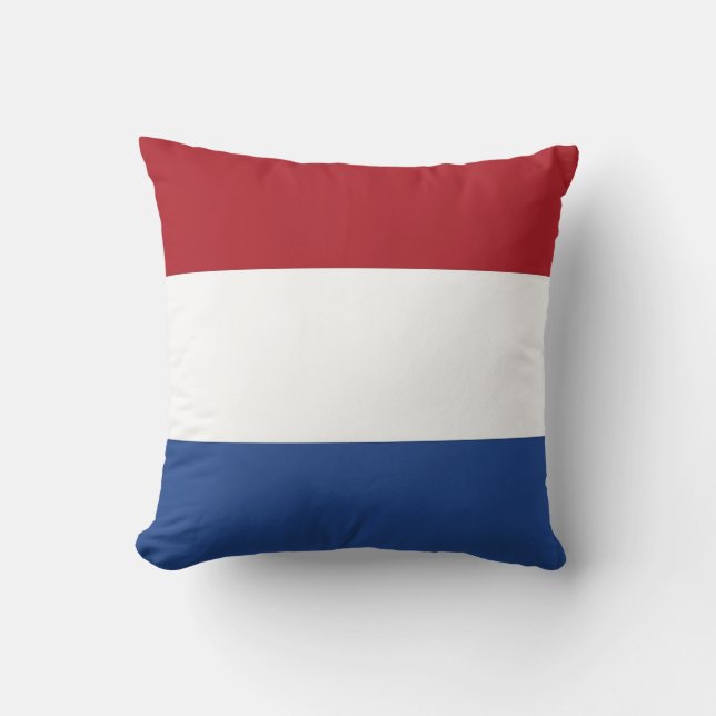 Nederländska Flagga om amerikanska MoJo Pillow Kudde (Framsida)