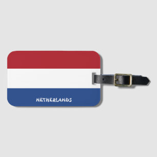 Nederländska Flagga Patriotic Bagagebricka