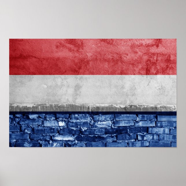 Nederländska flagga poster (Framsidan)