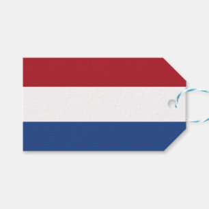 Nederländska Flagga Presentetikett