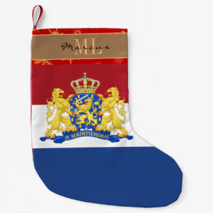 Nederländska Flagga stockning, Nederländerna, mono Liten Julstrumpa
