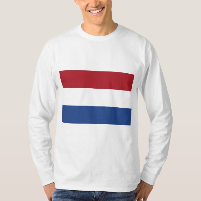 Nederländska Flagga T Shirt (Framsida)