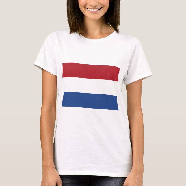 Nederländska Flagga T Shirt (Framsida)