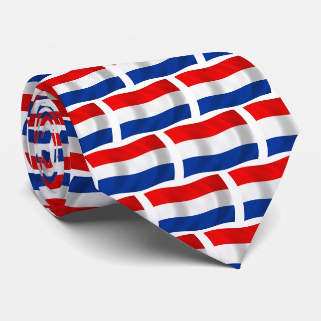 Nederländska Flagga Tie Slips (Rullad)