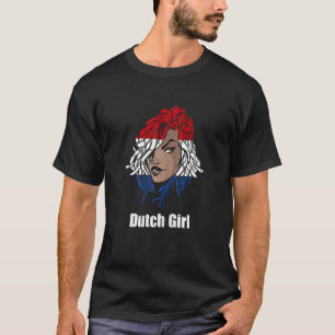 Nederländska flicka Dreadlocks Hair Holland Dut T Shirt
