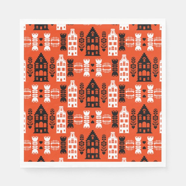 Nederländska folkkonsten Print Pappersservett (Framsidan)