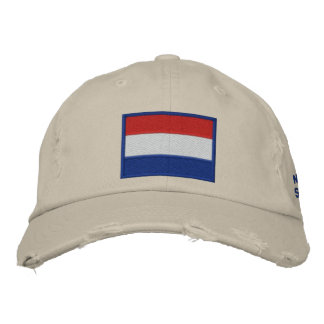 Nederländska fotbollen 2010 broderad keps