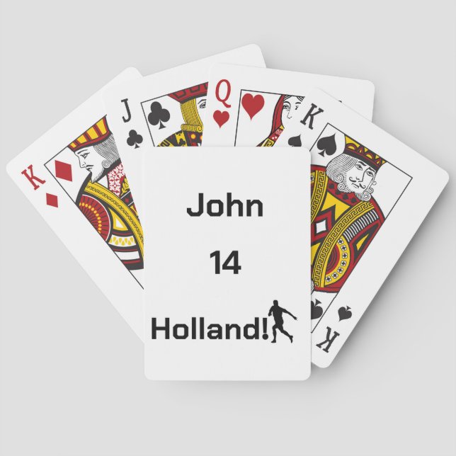 Nederländska fotbollen, anpassadet casinokort (Baksidan)