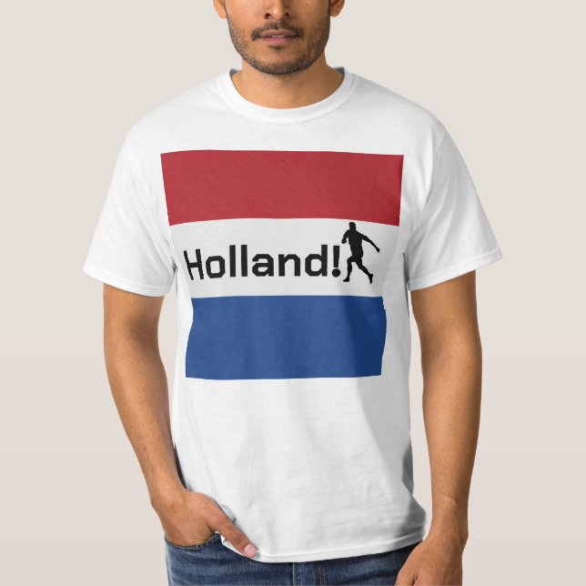 Nederländska fotbollen, anpassadet t shirt (Framsida)