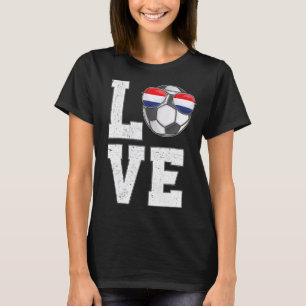 Nederländska fotbollsförbundet Kärlek Nederländska T Shirt